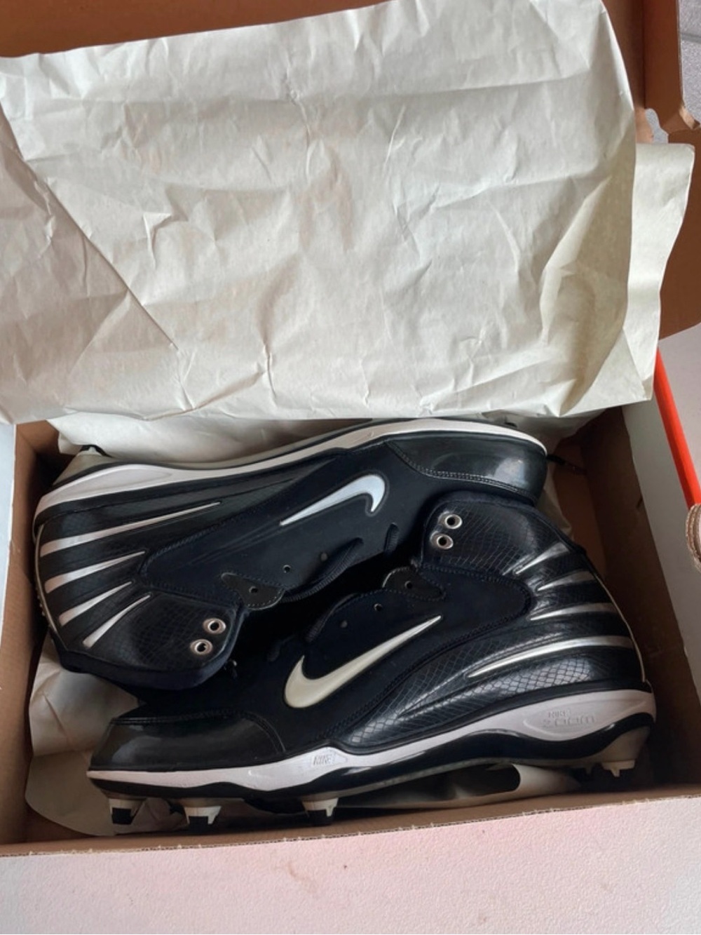 Nike Air Zoom Assassin Football Cleats Men’s Size 14 Black Silver New in Box